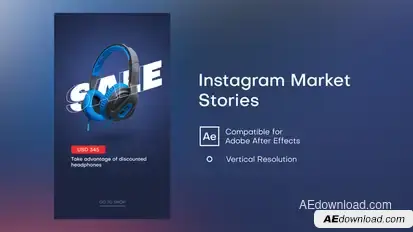 Instagram Market Stories Product Promo template preview