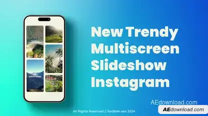 Instagram Multiscreen Slideshow Openers template preview