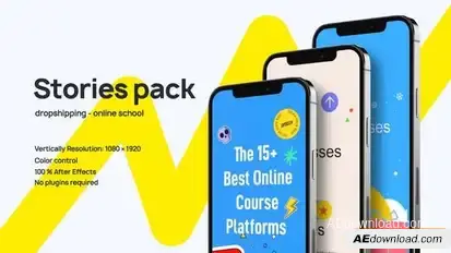 Instagram Online School Openers template preview