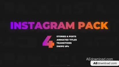 Instagram Pack Titles template preview