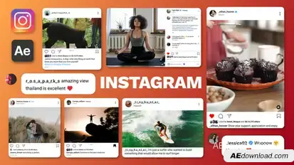 Instagram Post UI Pack Elements template preview