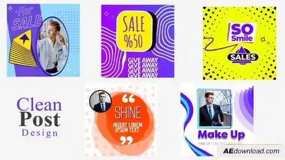 Instagram Posts Openers template preview