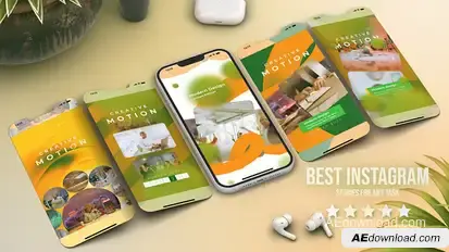 Instagram Promo Video Displays template preview