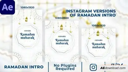 Instagram Ramadan Intro Openers template preview