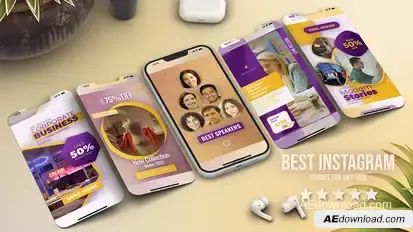 Instagram Reel Video Displays template preview