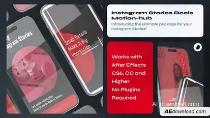 Instagram Reel Red Product Promo template preview