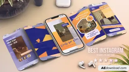 Instagram Reels Video Displays template preview