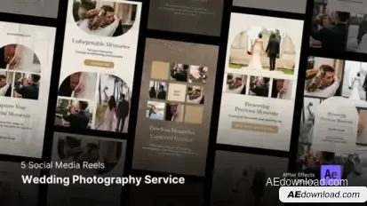 Instagram Reels - Wedding Photography Service Video Template Product Promo template preview