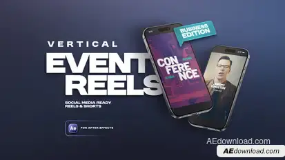 Vertical Business Event Reels Product Promo template preview