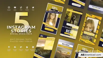 Instagram Reels Yellow Product Promo template preview