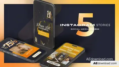 Instagram Sale Stories Orange Product Promo template preview
