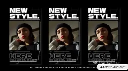 Instagram Slides Video Displays template preview