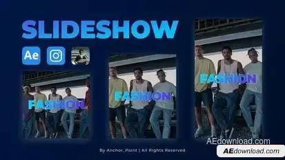 Instagram Slideshow Openers template preview