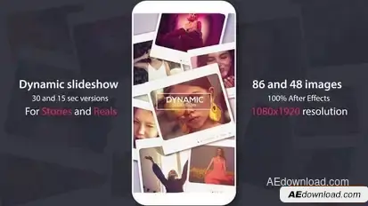 Instagram Slideshow For Stories And Reels Openers template preview