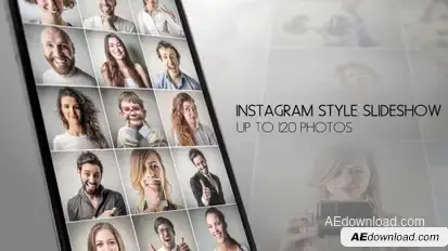 Instagram Slideshow Video Displays template preview