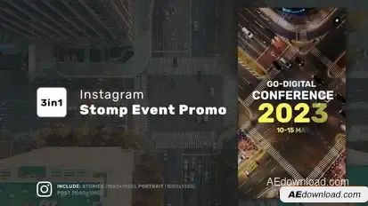 Instagram Stomp Event Promo Openers template preview