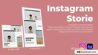 Instagram Stories 2.0 | AE Elements template preview
