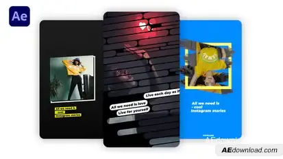 Instagram Stories Titles template preview