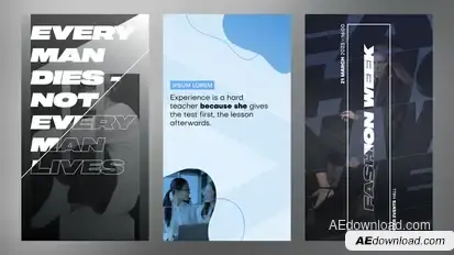 Instagram Stories Titles template preview