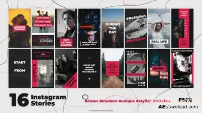Instagram Stories Openers template preview