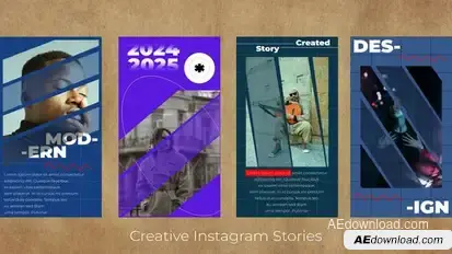 Instagram Stories Titles template preview