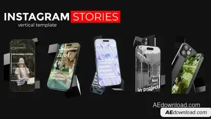 Instagram Stories Video Displays template preview