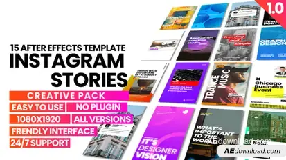 Instagram Stories | AE Elements template preview