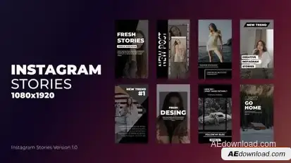 Videohive Instagram stories | After Effects 43519210 Titles template preview