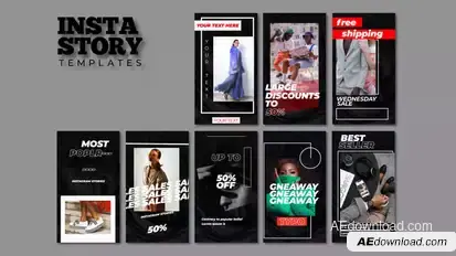 Instagram Stories | After Effects Titles template preview