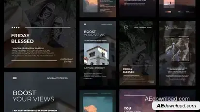 Instagram Stories | After Effects Elements template preview