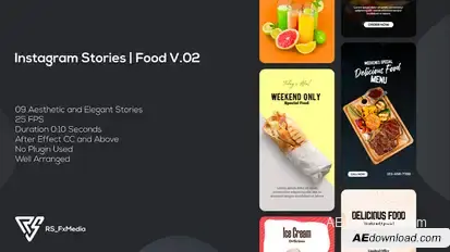 Instagram Stories | Food Promo V.02 | Suite 26 Product Promo template preview