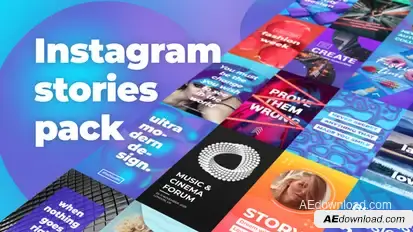 Instagram Stories Pack Video Displays template preview