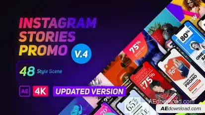 Instagram Stories Promo Video Displays template preview