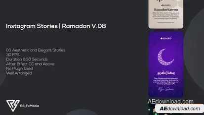 Instagram Stories | Ramadan Kareem V.08 Openers template preview