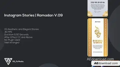 Instagram Stories | Ramadan Kareem V.09 Openers template preview