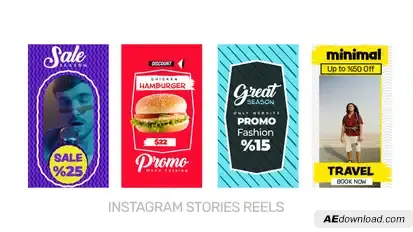 Instagram Stories Reels Product Promo template preview