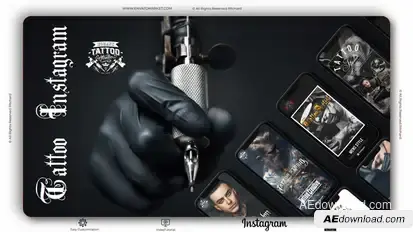 Instagram Stories Tattoo Product Promo template preview