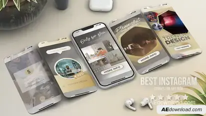 Instagram Stories Vertical Event Golden Silver Education Promo Video Displays template preview