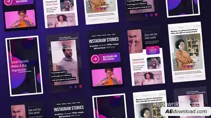 Instagram Stories Vertical Magenta Violet Product Promo template preview