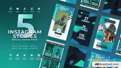 Instagram Stories Youtube Reels Product Promo template preview