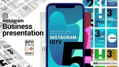 Instagram Story. Business Presentation. IGTV and Story ready. Openers template preview