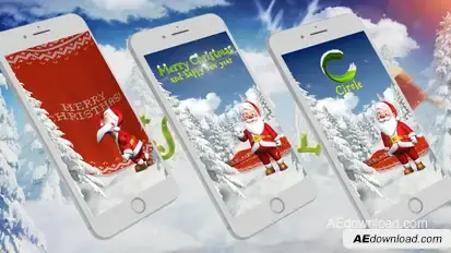 Instagram Story from Santa 2 Titles template preview