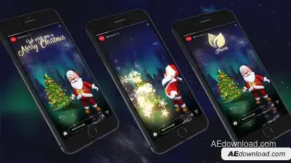 Instagram Story from Santa 5 Titles template preview