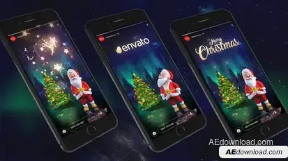 Instagram Story from Santa Titles template preview