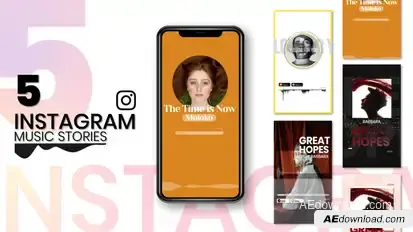 Instagram Story Music Visualizer Product Promo template preview