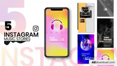 Instagram Story Music Visualizer Product Promo template preview