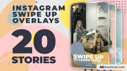 Instagram Swipe Up Stories Product Promo template preview