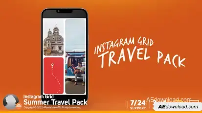 Instagram Travel Grid Pack Product Promo template preview