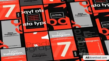 Instagram Typographic V2 Product Promo template preview