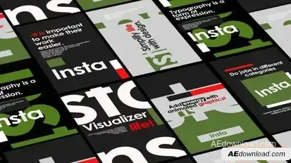 Instagram Typographic V4 Openers template preview